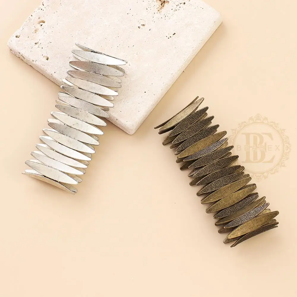 DIY Supply-One Fashion Jewelry Vintage Finish Zinc Based Alloy Bracelet with Elastic Cord (BE38)