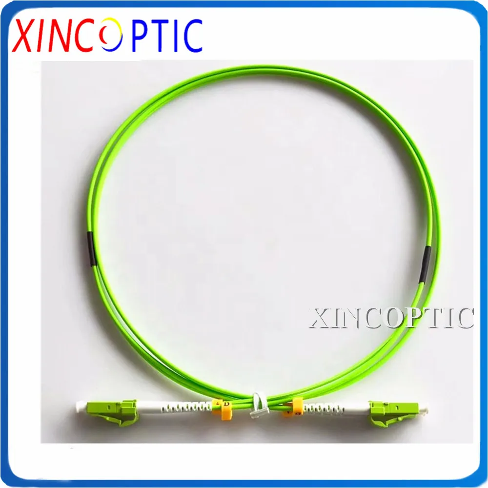 10Pcs 2Mtrs 40GB 100 Gigabit LC-LC/ST/FC/SCUPC Multimode OM5 50/125 Duplex 3.0MM 2M Green Fiber Optical Patch Cord Jumper Cable