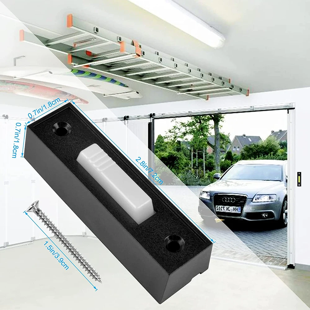 2 Stuks Universele Garagedeuropener Schakelaar, 41A4166 Wired Verlichte Wall Mount Garagedeur Opener, black Wall Mounted Drukknop