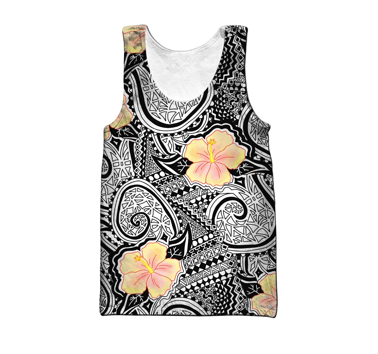 Polynesian Turtle Tattoo Flowers 3D Printed Men vest Summer Harajuku Sleeveless T-shirt Unisex Casual Polyester tank tops BX-042