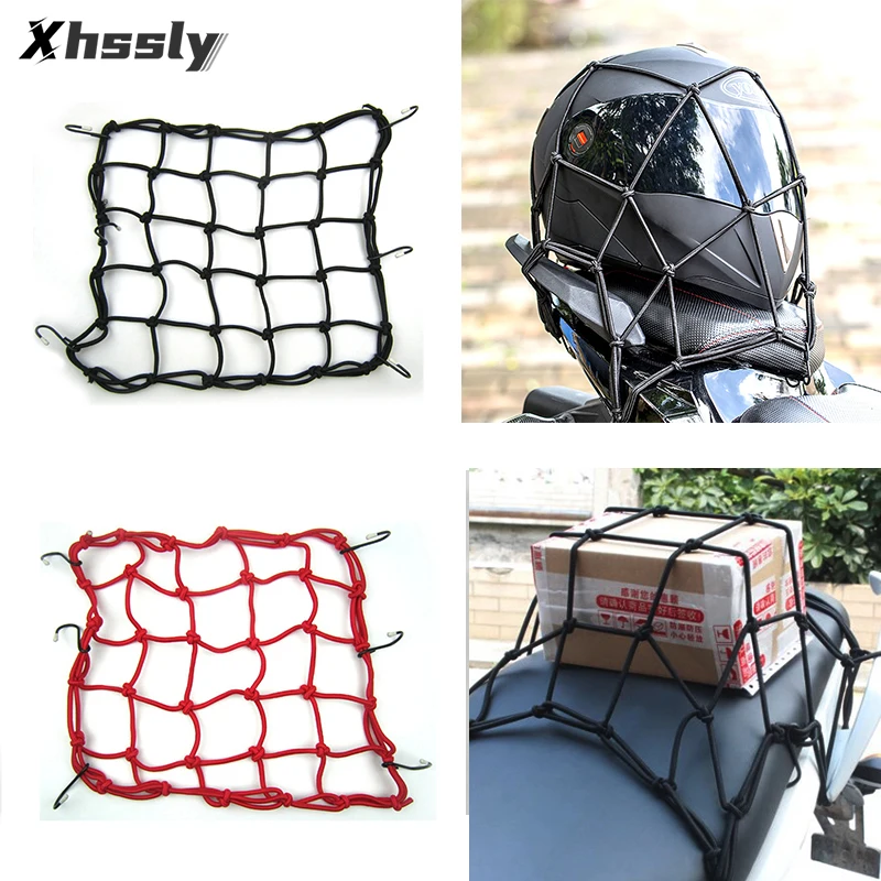 Motorcycle Helmet Luggage Net Motorbike Cargo Storage Mesh Universal For HONDA Shadow 600 Xadv Ruckus Cb 500X Super Cub Cbr 250R