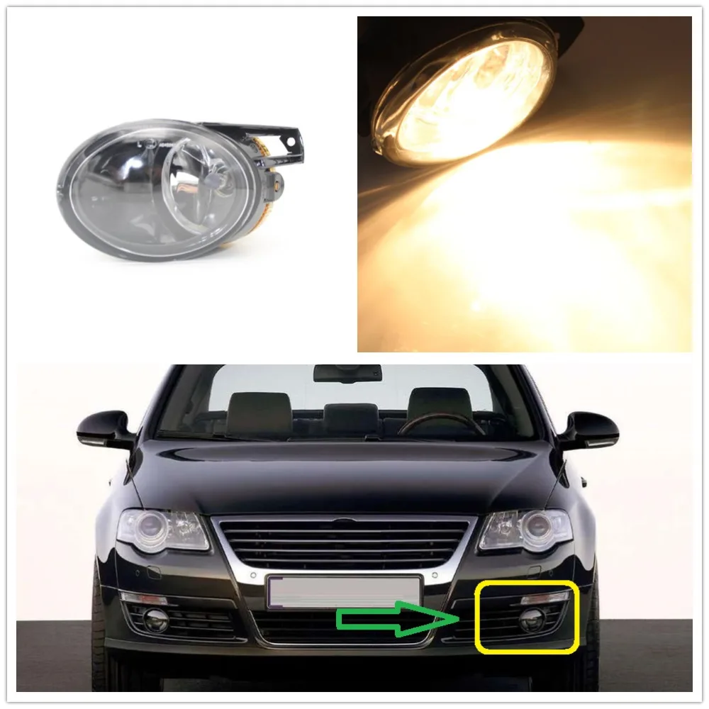 

For VW Passat B6 3C 2006 2007 2008 2009 2010 2011 Car-styling Left Side Front Halogen Fog Light Fog Lamp With Bulbs 3C0941699