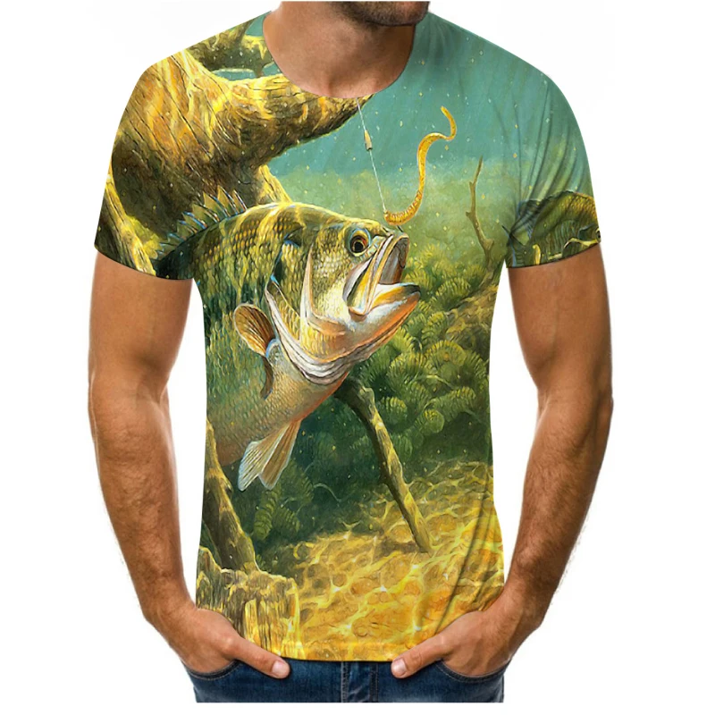 Beautiful Carp Fishing 3D All Over Print men t shirt Harajuku Fashion Short sleeve shirt summer streetwear Unisex tshirt xxs-6xl