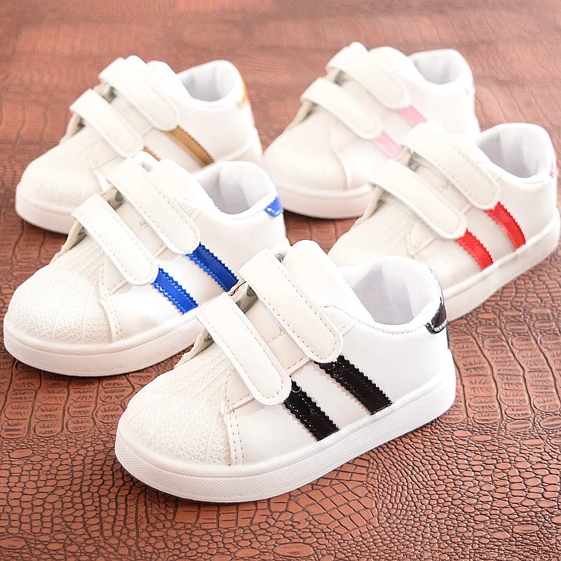 Children Shoes Girls Boys Sneakers Running Antislip Soft Bottom Comfortable Kids Toddler Casual Flat Sports White Shoes