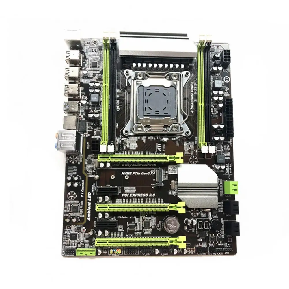 Imagem -04 - Game Desktop Motherboard Lga2011 e5 2680 Pci Express 16x Múltiplas Portas Ddr3 Sata3 Mainboard para B75 pc X79