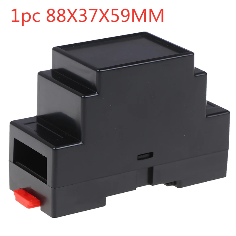 1PC DIN Rail PLC Junction Box Plastic Electronics Box Project Case 88x37x59mm/100*60*25mm High Quality