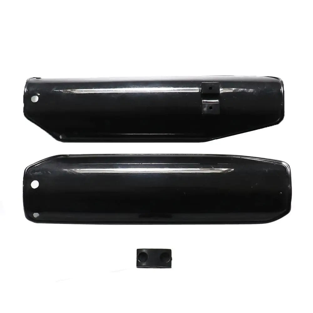 Black Pit Dirt Bike Fornt Fork Leg Guards Sliders For 50cc 110cc 125cc Pit Bike New Protector Shock Absorber Guard Wrap Cover