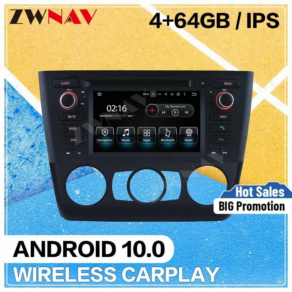 Android 10.0 Car multimedia Player for BMW E81 1 Series 2004 2005 2006 2007-2019 gps navi dvd audio radio auto stereo head unit