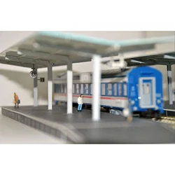 Zt002鉄道プラットフォーム駅 (片面1セット) 1ロットho ooスケール1:87