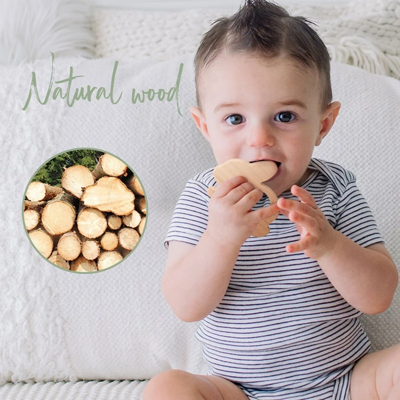 1pc Baby Teether Maple Animal Teething Toy Diy Necklace Pendant Accessories Food Grade For 3-12 Month Infants Tooth Care Product