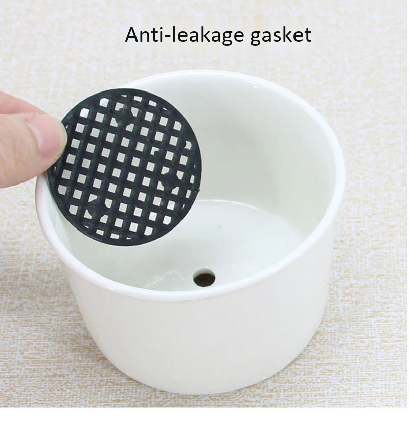 50 Pcs Leakproof Flower Pot Plastic Mesh Pad Gasket Prevent Hole Mat for Plants Soil Loss Breathable Net Bottom Bonsai Mesh