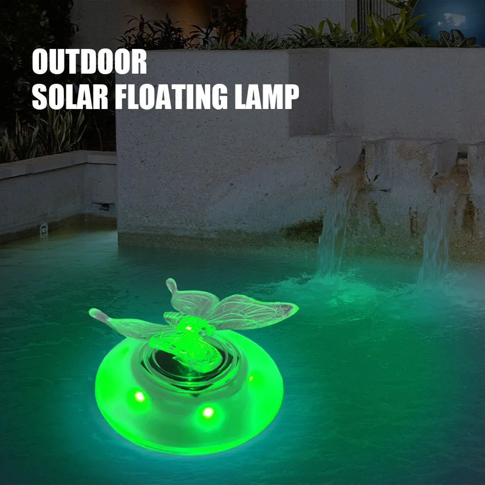 LED Insect Light Dimmable Light Insect Solar Waterproof Swimming Pool Orb Lamp with Remote 7 Colors 4 Modes Insect Night Light