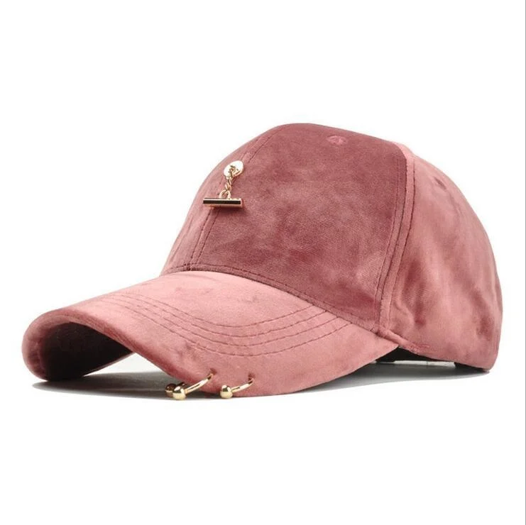 2019 new ring Baseball Cap Women Men\'s Fashion Brand Street Hip Hop Adjustable Caps Suede Hats for girl snapback Cap