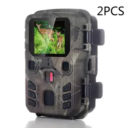 2PCS Hunting Camera Trail Cameras 20MP 1080P Night Vision Waterproof Photo Trap MiNi301 Wireless Wildlife Surveillance