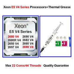 Intel X99 LGA 2011-3 Xeon E5 V4 Series CPU E5 2696 V4 Processors 22 Cores 2686 2690 V4 High-end Gaming Computer Server Parts