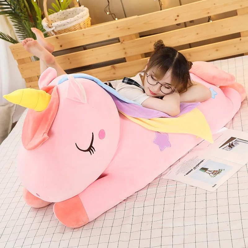 Colorful Pegasus Pillow Angel Unicorn Plush Toys Dolls For Kids Birthday Gift Girls Valentine's Day Gifts Soft Cushion For Sofa