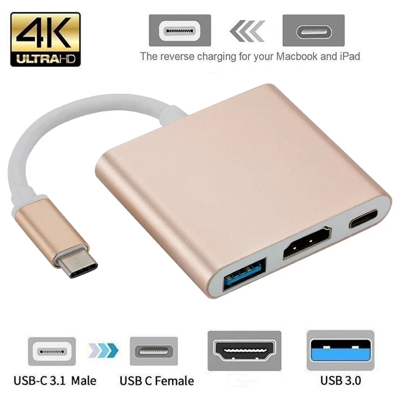 Thunderbolt 3 Adapter USB Type C Hub HDMI-compatible 4K support Samsung Dex mode USB-C Dock with PD for MacBook Pro/Air 2021