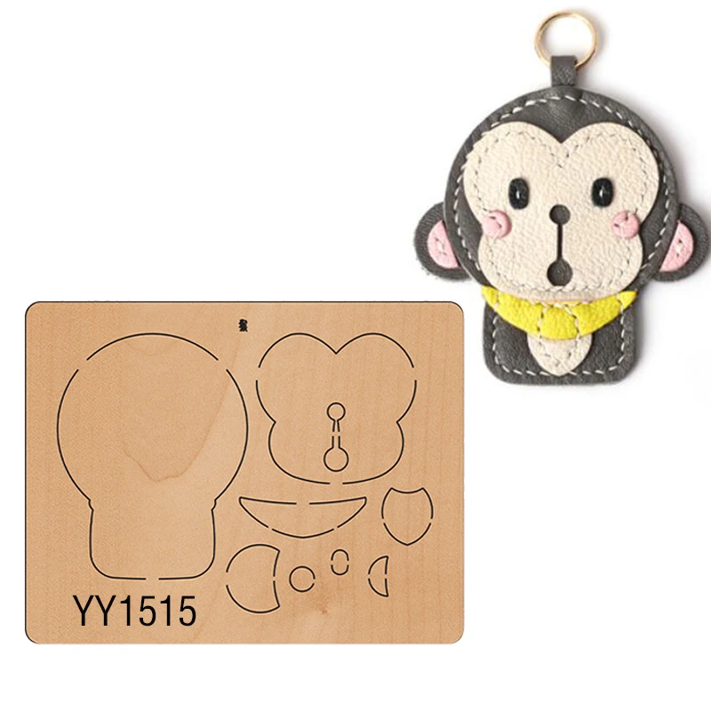 

Little monkey pendant knife mold wood moldYY1515 is suitable for the market general manual knife die