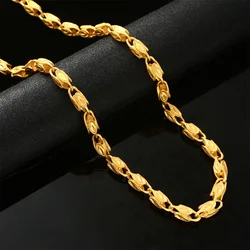 Handmade New Ethiopian Necklace Gold Color Africa Eritrea Chunky Chain Dubai Arab Jewelry