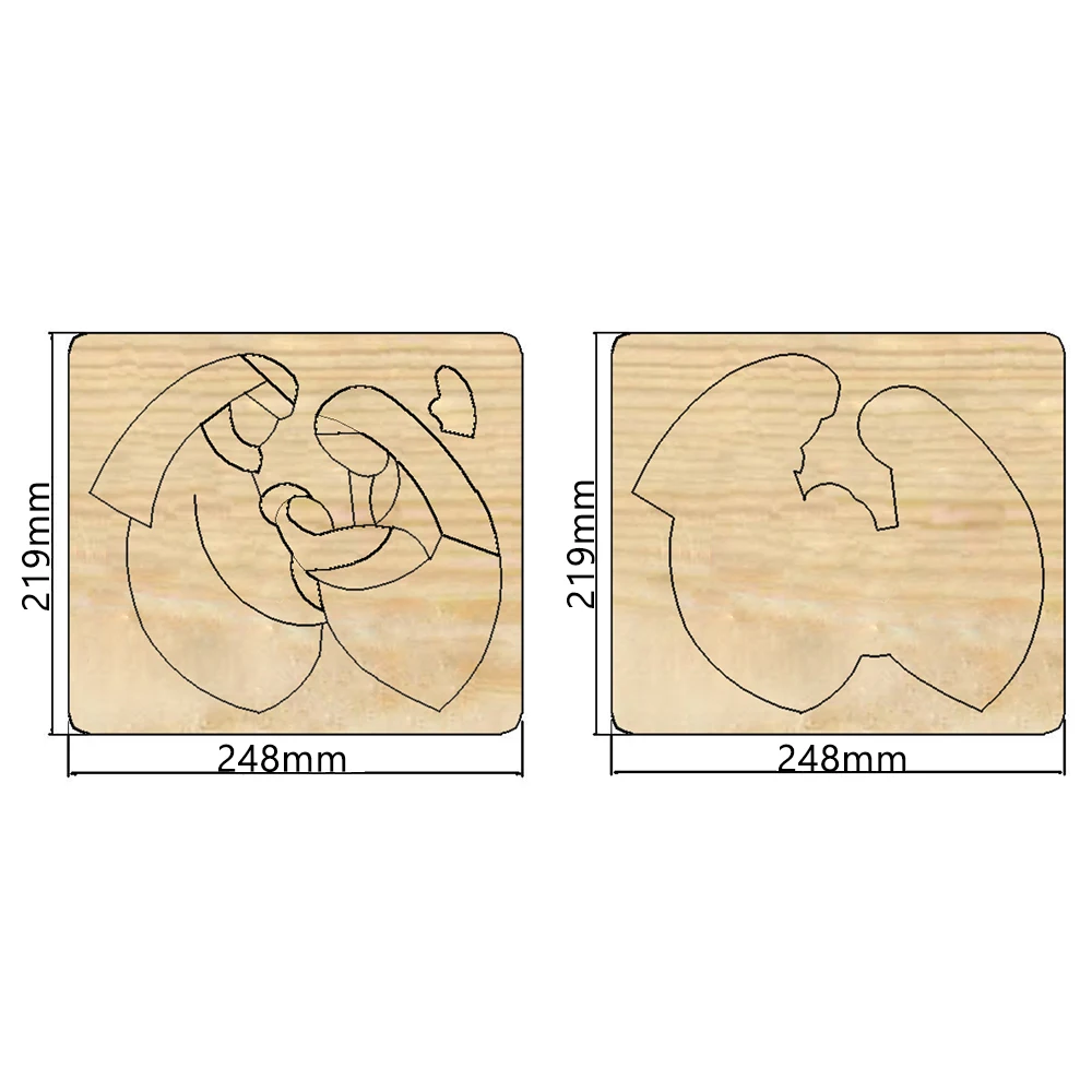 2022 New nativity Cutting Dies  Wood Dies Suitable for Common Die Cutting Machines on the Market