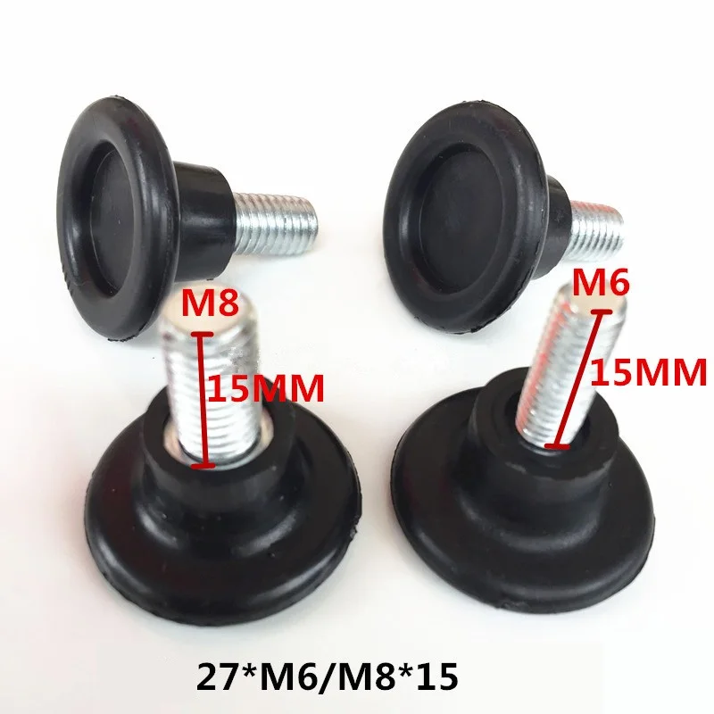 Adjustable Foot Adjustable Height Foot Pad Plastic Foot Table Chair Non-Slip Foot Screw Diameter 27xM8x15mm 27xM6x15mm