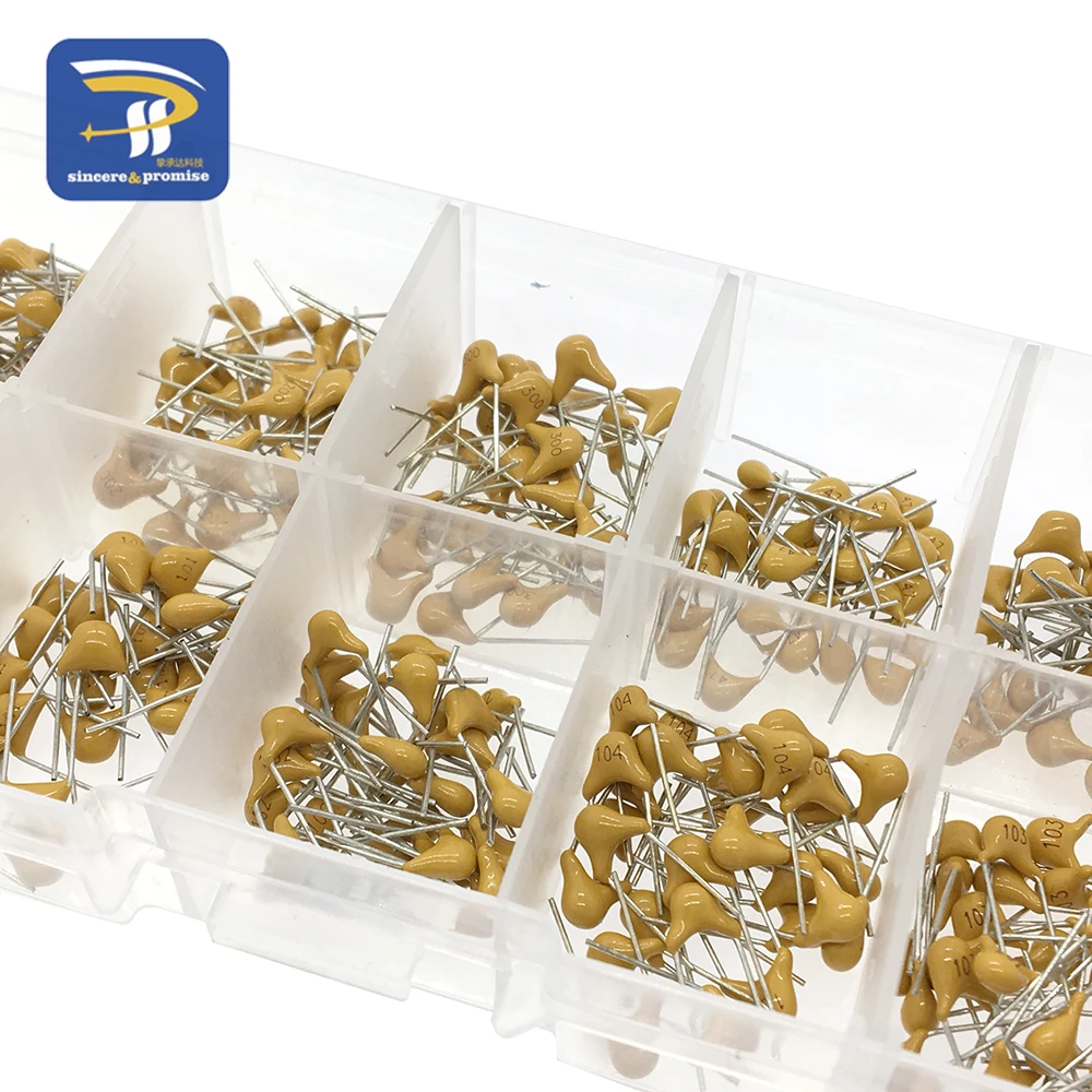 Imagem -05 - Capacitor Cerâmico Multicamadas Caixa Monolítica do Jogo 10 Valor 50v 10pf 20pf 30pf 47pf 56pf 68pf 100pf 1nf 10nf 100nf 300 Pcs