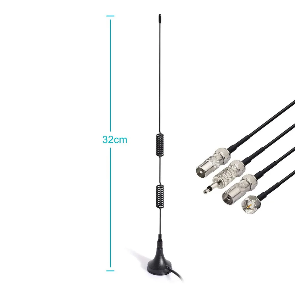 Eightwood FM Radio Antenna F Male for Denon Pioneer Onkyo Yamaha Marantz Sherwood AV Audio Vedio Home Theater Receiver Tuner