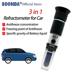 Refractometer Car Antifreeze Concentration Meter Freezing Point Meter Tester Measurement Instrument Battery Liquid Hydrometer