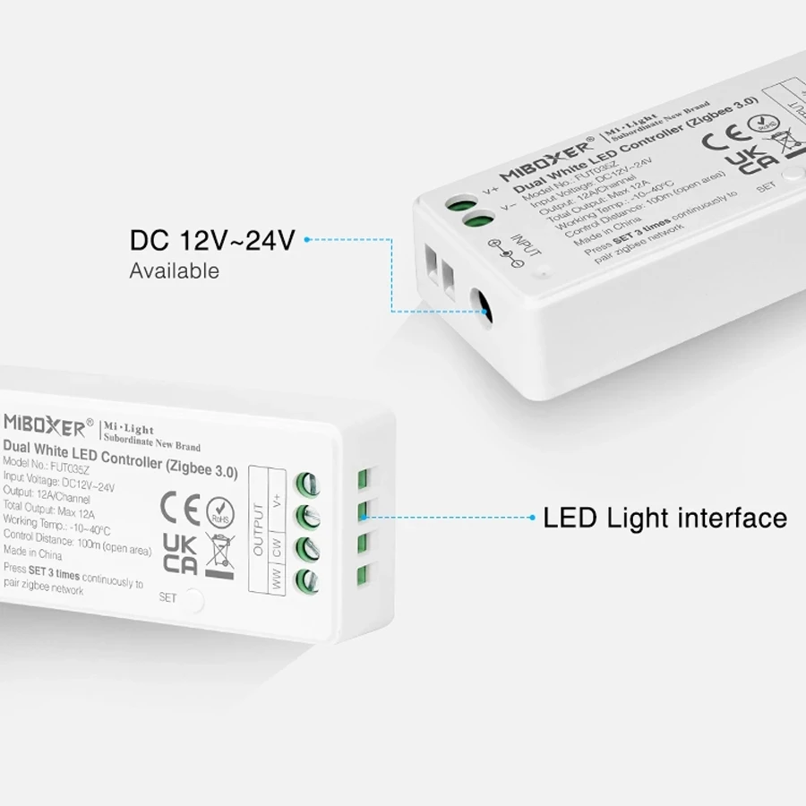 MiBoxer Zigbee 3.0 LED Controller FUT035Z FUT036Z FUT037Z FUT038Z FUT039Z ZB-Box1 ZB-Box2 APP Gateway Controller Dimmer