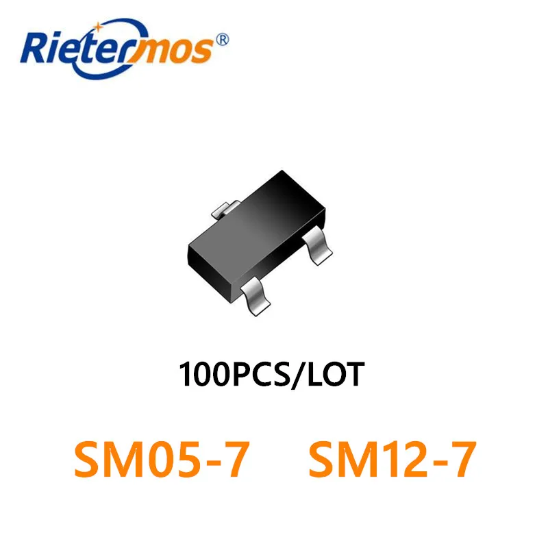 100 قطعة TVS SM05-7 SM05 SOT23