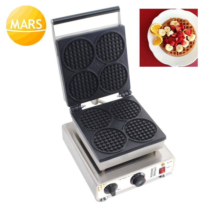 Commercial Waffle Maker Machine Baker Electric Sandwich Iron Crepe Baking Pan Waffle Pancake Oven Waffles Cone Maker 220v 110v