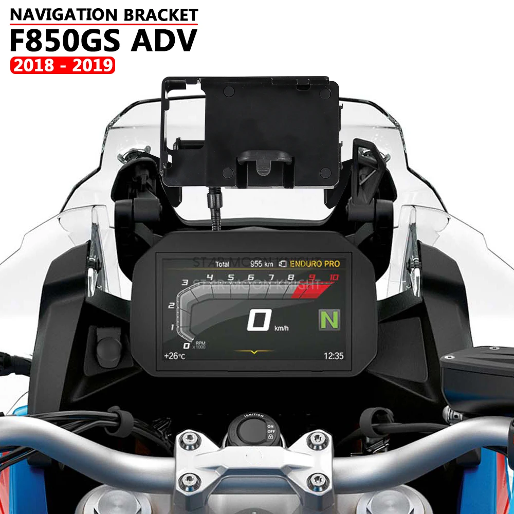 For BMW F850GS F 850 GS ADV Adventure 2018 2019 Motorcycle Accessories GPS/SMART PHONE Navigation GPS Plate Bracket Adapt Holder