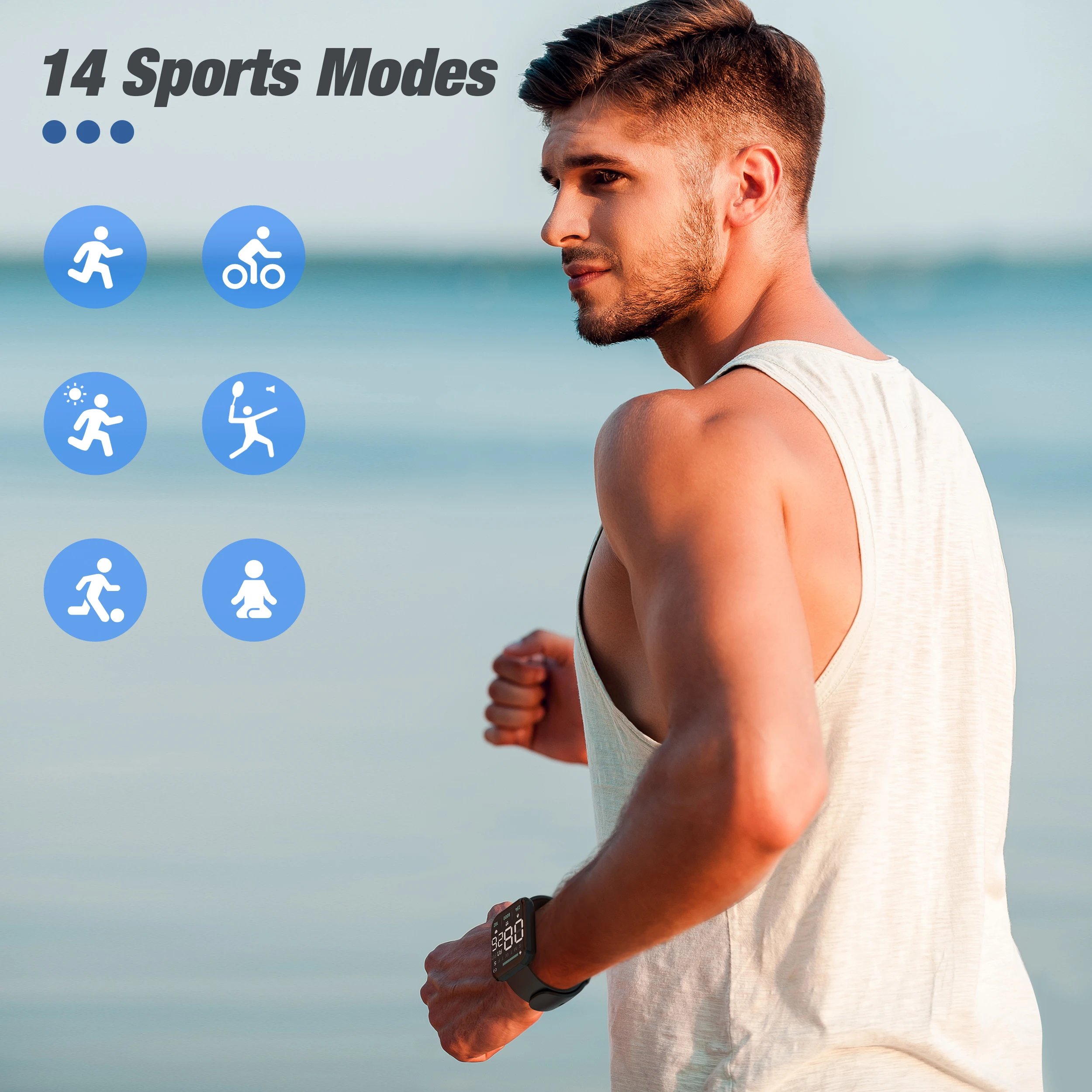 Умные часы WEWATCH SW1 с экраном AMOLED 1,78 дюйма со встроенным GPS, фитнес-трекером, измерением уровня кислорода в крови, умные часы