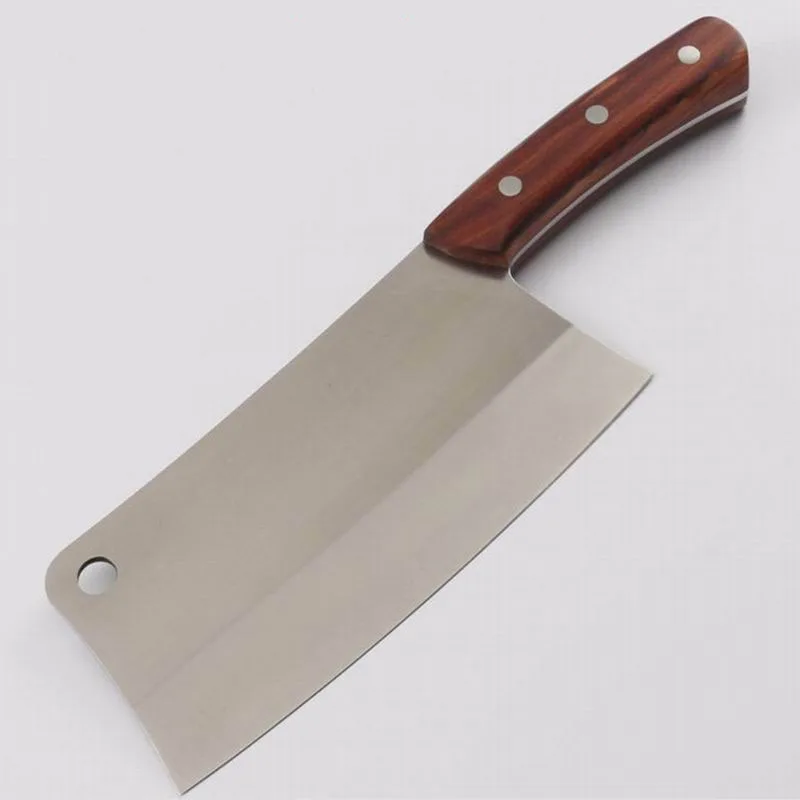 

5CR15 Stainless Steel Butcher Kitchen Chef Knife Chopper Meat Chopping Knife Wood Handle Vegetable Cutter Chopper Slicing Tool