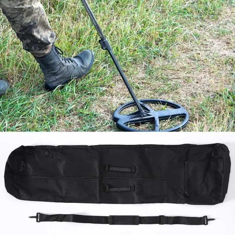 Universal Metal Detector Carry Bag - Black Detecting Backpack Underground Metal Finder Handbag