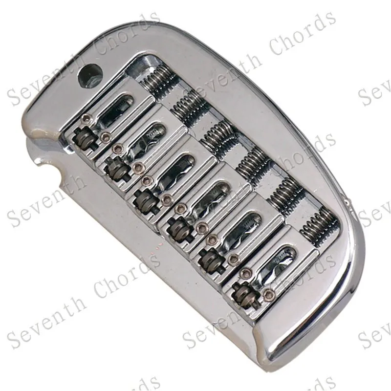 

Electric Guitar Strings Bridge Sliver Color 6 Saddle Hardtail Bridge Parts Accessories