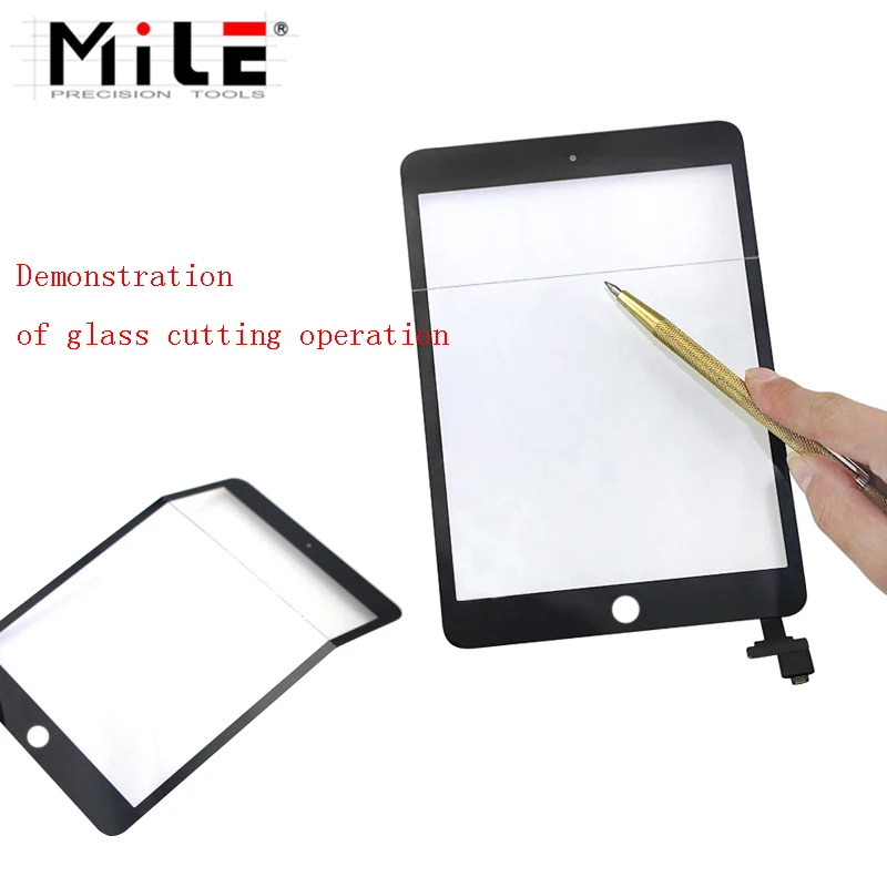 MILE Professional Glass Cutting Pen Non-slip Metal Handle For Repairing Mobile Phone/Tablet Screen Glass Blasting And Cutting