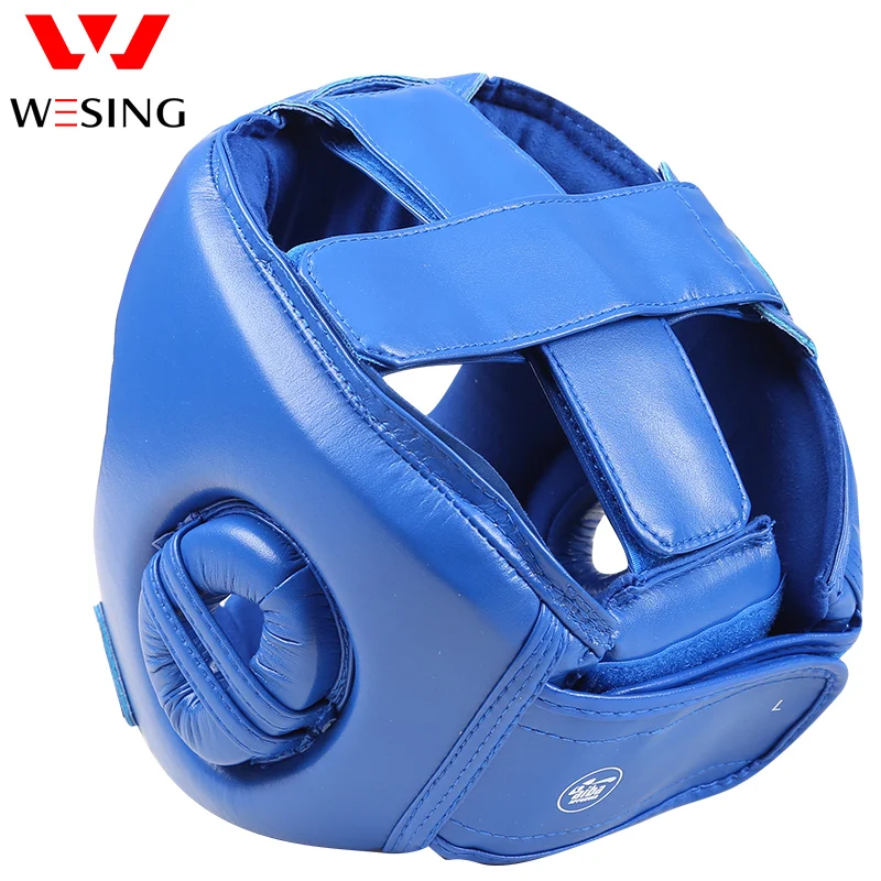 Wesing IBA Approved Boxing Head Guard Half-covered Helmet Professional Sanda Martial Arts Competition Protector Head Gear