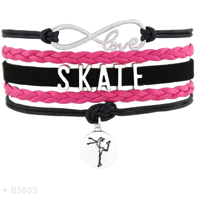 Manufacturer High Quality Fashion Skate Figure Skating Jump Toe Loop Jump Flip Lutz Salchow Axel Bracelets for Women