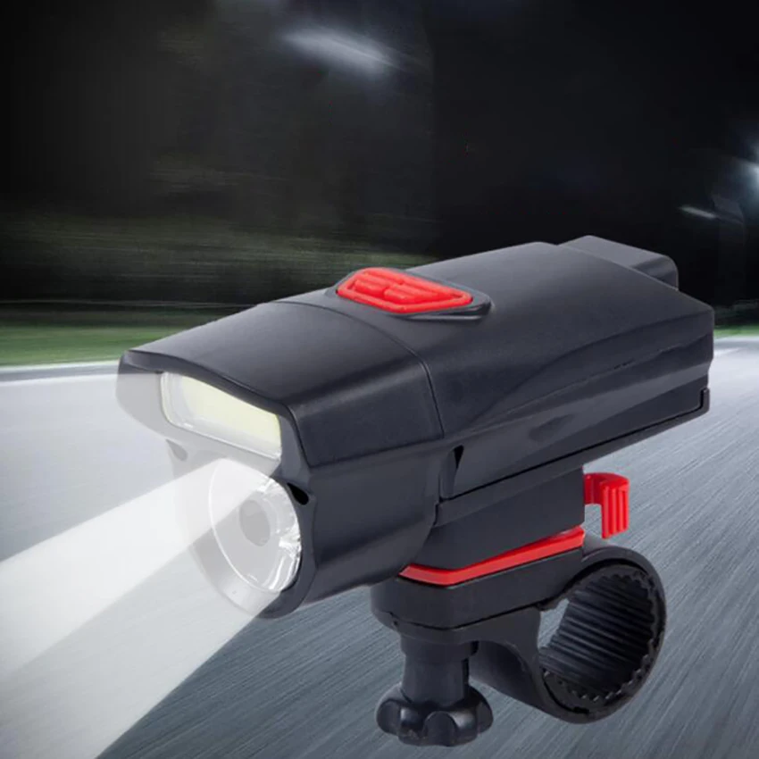 Feux avant de vélo, éclairage avant de vélo de montagne Super lumineux avec support de montage, lampe de cyclisme, torche à piles
