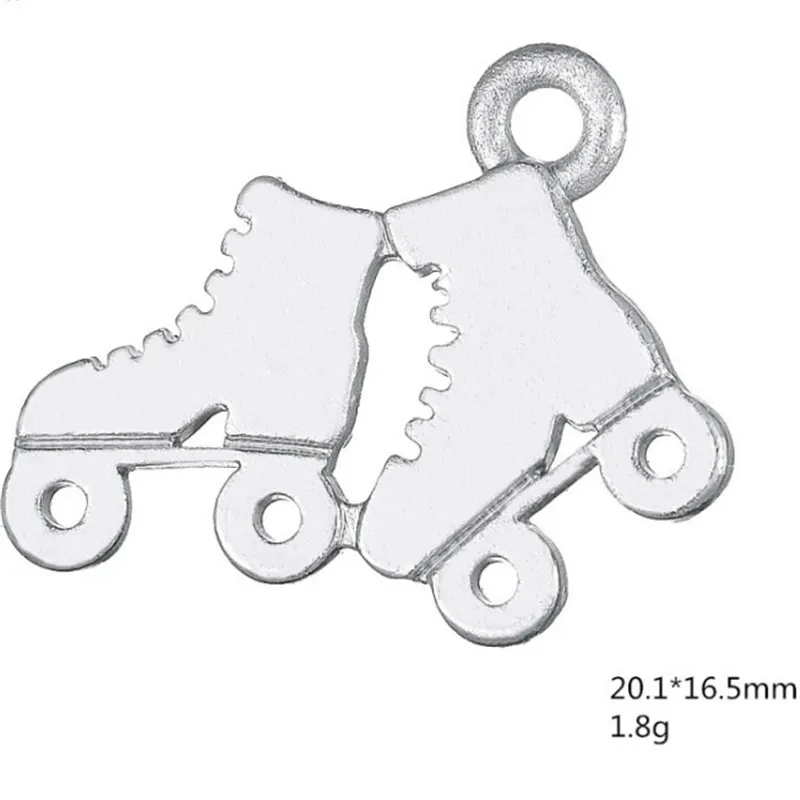 Ice Skates Roller Skate Charm Pendants Jewelry Making Finding DIY Bracelet Necklace Earring Accessories Handmade Tools 3pcs