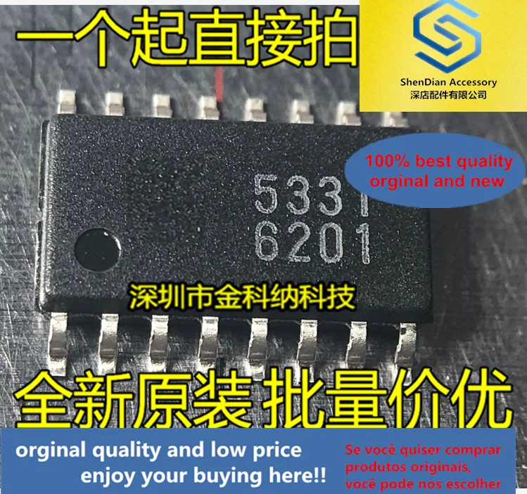 10pcs only orginal new FA5331M printed silk 5331 bipolar IC power factor correction SMD SOP16 feet