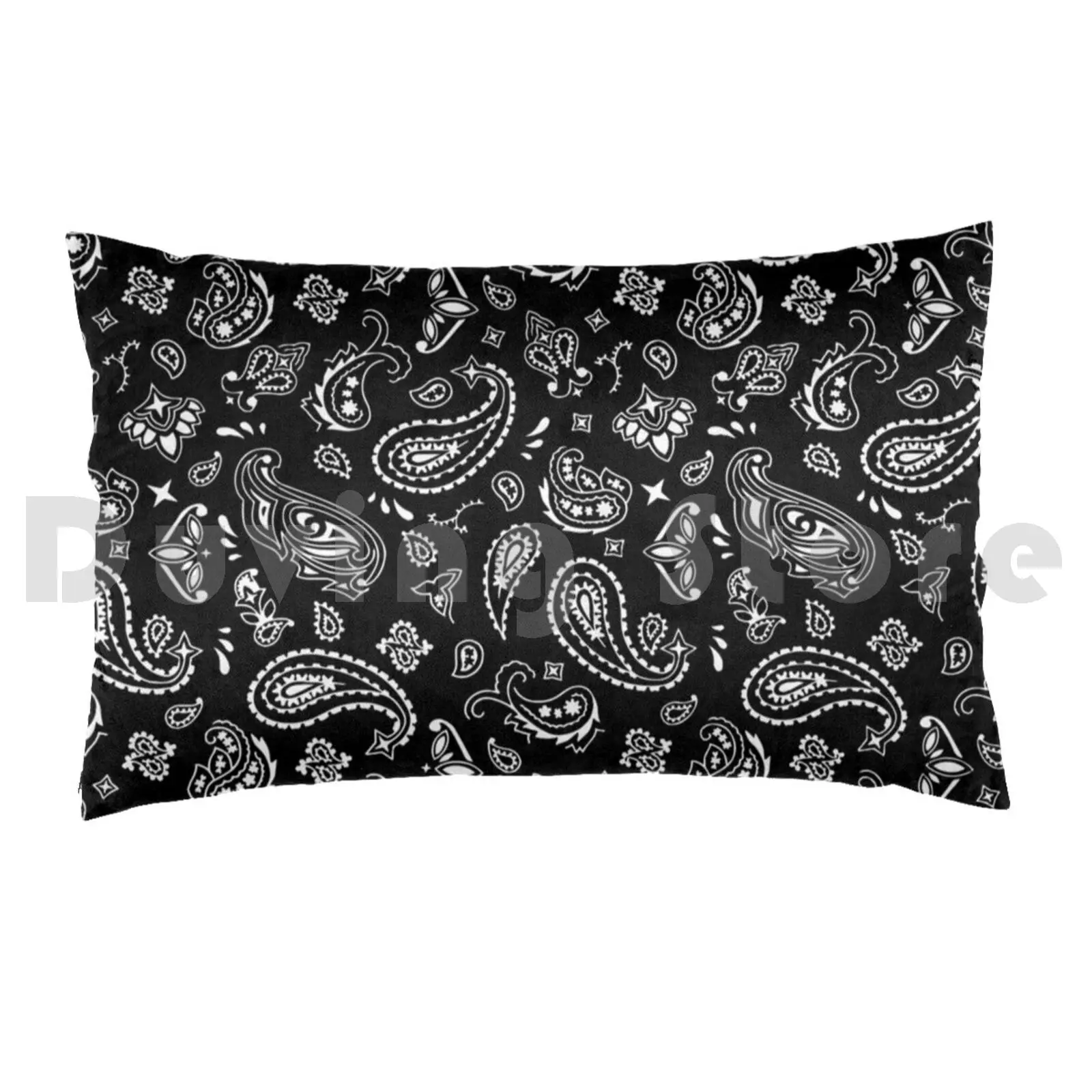 Bandana Pillow Case Printed 50x75 Latino Gang Gang Bandana Cholo Paisley Paisley Pattern Bandana Pattern