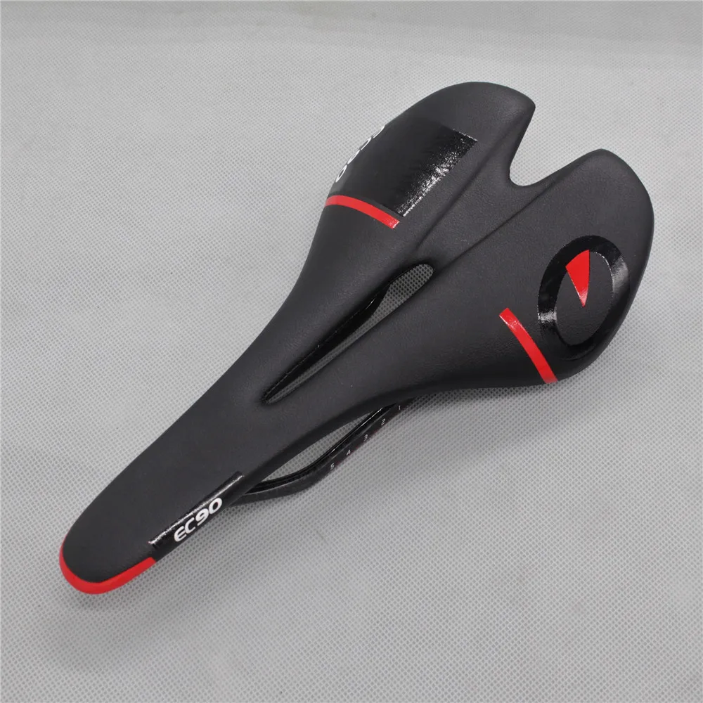 New EC90 bike saddle Road bike Seat Men Cycling Cushion Mountain Bike steel track Hollow Design MTB Saddle Bicycle Accessories