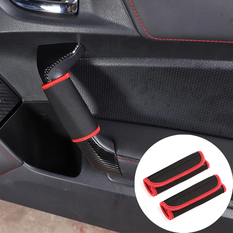 

For Subaru BRZ/Toyota 86 2012-2020 Black Car Door Handle Protector Cover Inner Door Handle Cloth Cover Interior Car Accessories