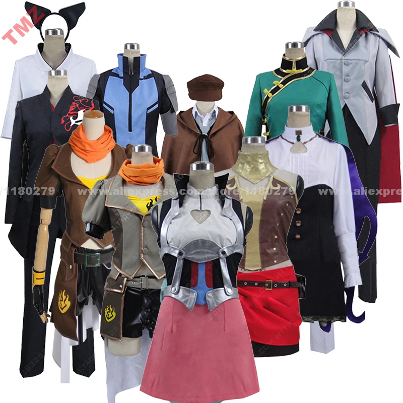 Anime Ruby Adam Nora Blake Neopolitan Neptune Emerald Group of Characters Clothing Clothes Cosplay Costume,Customized Accepted