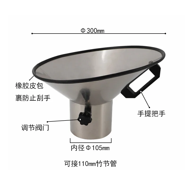 Round Hood Moxibustion Smoke Extractor Suction Hood Plastic/Stainless Steel Smoking Suction Hood Universal Dust Collection Hood