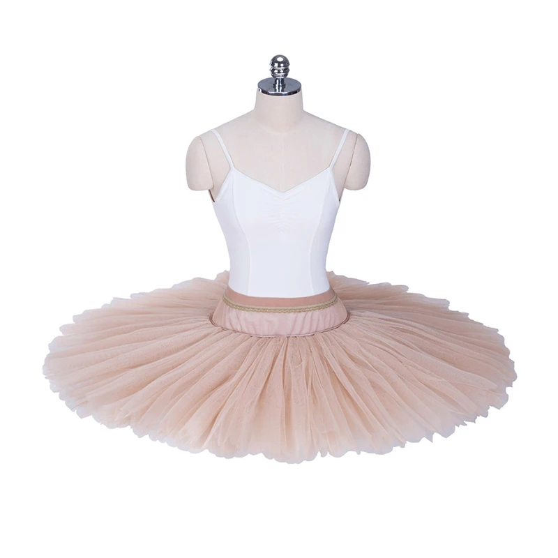 Black 8 Layer Stiff Tulle Basic Platter Pancake Practice White Rehearsal Ballet Tutu Skirt Girls BT602