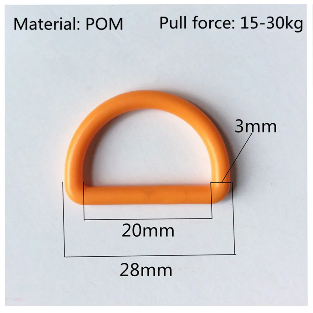 10pcs 20/25mm Plastic O D Ring Buckle High Quality Colorful DIY Handmade Luggage Bag Strap Webbing Buckles Slider Accessories