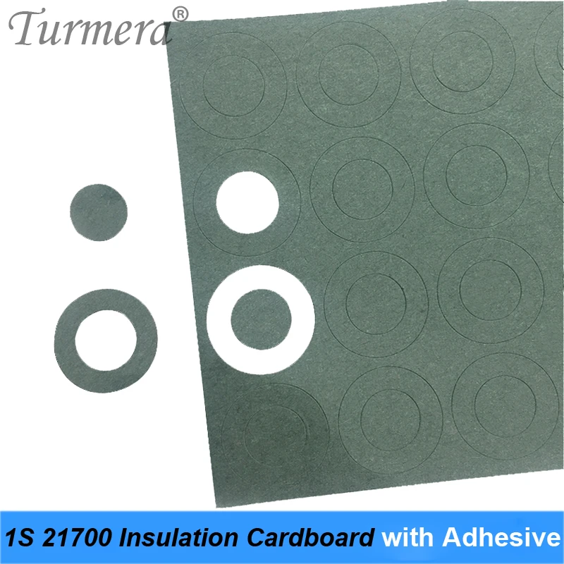Cartón aislante de batería 1S 21700 con adhesivo para paquete de batería 21700, parche de pegamento aislante positivo, 60 unidades